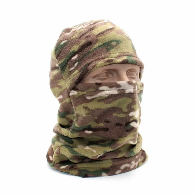 Зимова флісова балаклава мультикам - зручний захист від холоду