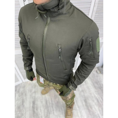 Тактична куртка для зими та осені у кольорі олива