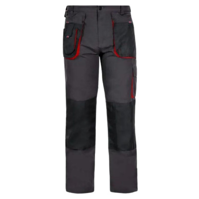 Штани робочі ART.MASTER сіро-червоні