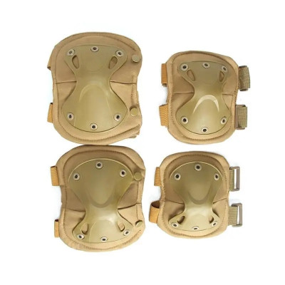 Бежеві тактичні військові наколінники та нарукавники для справжніх професіоналів