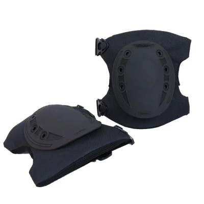 Чорні тактичні захисні штурмові наколінники - надійний захист для вашої безпеки