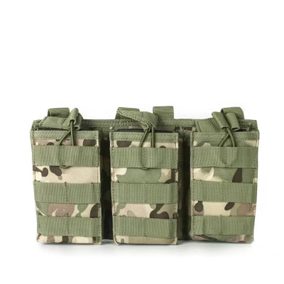 Підсумок військовий потрійний для магазинів камуфляж мультикам з Molle кріпленням - ідеальний вибір для ваших потреб!