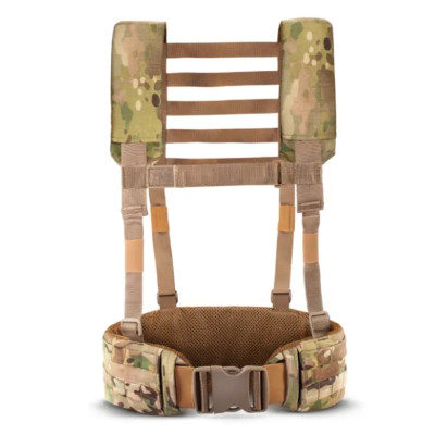 Ефективний розвантажувальний пояс тактичний від WALLY у камуфляжному дизайні Мультикам