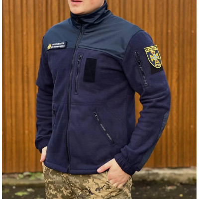 Темно-синя флісова кофта для співробітників ДСНС: комфорт та надійність