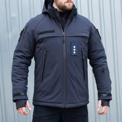 Зимова Softshell куртка Патрол для ДСНС темно-синя: надійний захист у суворих умовах