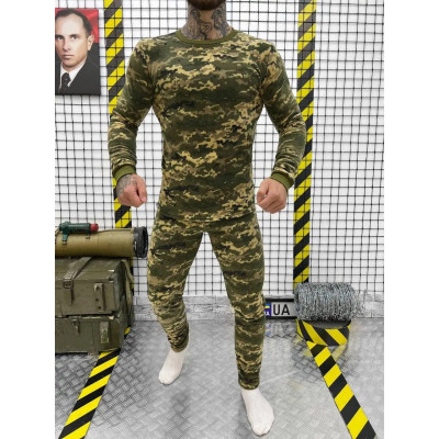 Армійський тактичний флісовий термоодяг в піксельному камуфляжі - стильний та функціональний одяг для активного відпочинку