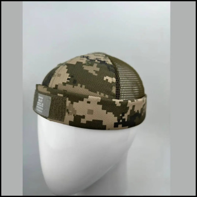 Чоловіча камуфляжна кепка піксель для ЗСУ докер без козирка формена