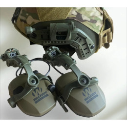 Тактичні навушники для шолома Walker's Razor Slim + кріплення під каску чебурашки