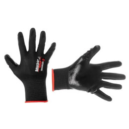 Рукавичка трикотажна синтетична з гладким нітриловим покриттям 8 STORM INTERTOOL